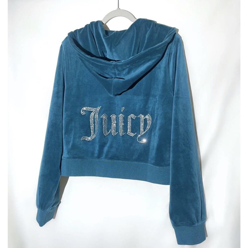 Juicy Couture Teal Velour Jacket X-Large Y2K (New with tags)